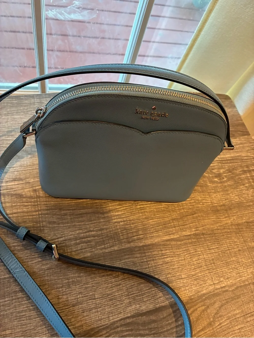 kate spade slate blue dome crossbody